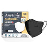 Anytime Duckbill Protective Mask 4 Ply Earloop for Kids Black - 30 Pcs