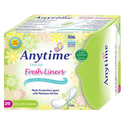 Gambar Anytime Anion Freshliners Pantyliners - 20 Pcs Perawatan Ms V