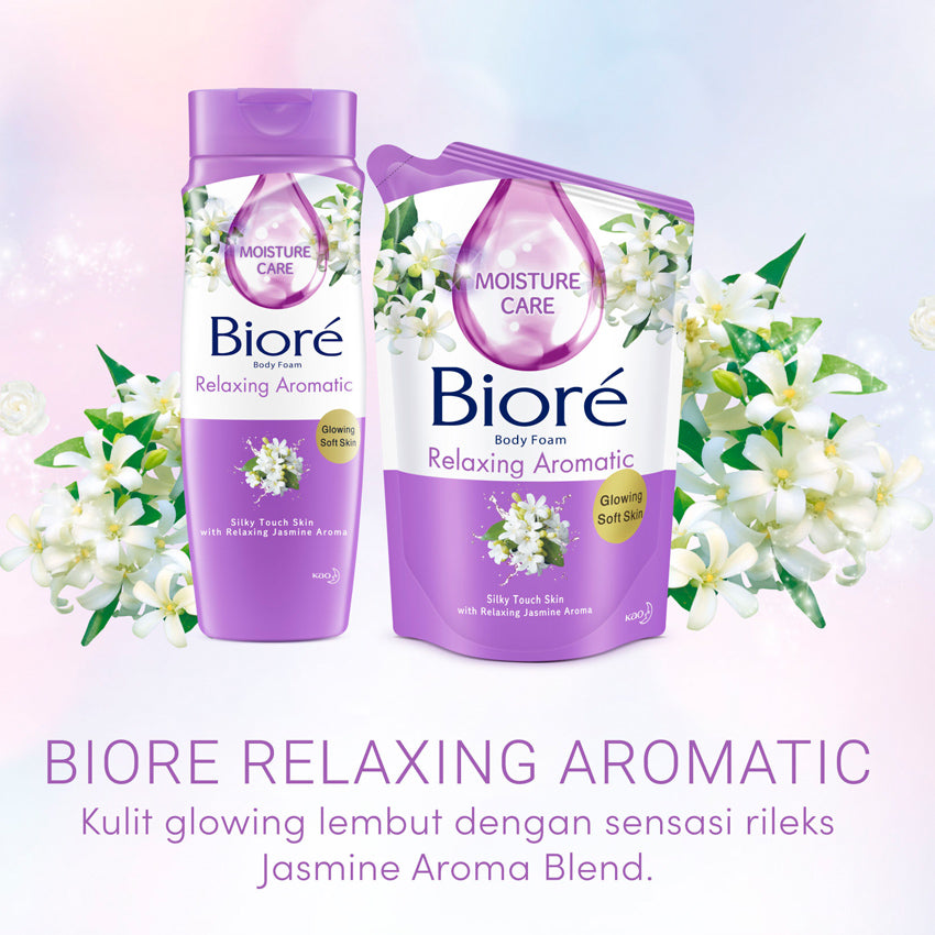 Biore Beauty Body Foam Relaxing Aromatic Pouch - 400 mL