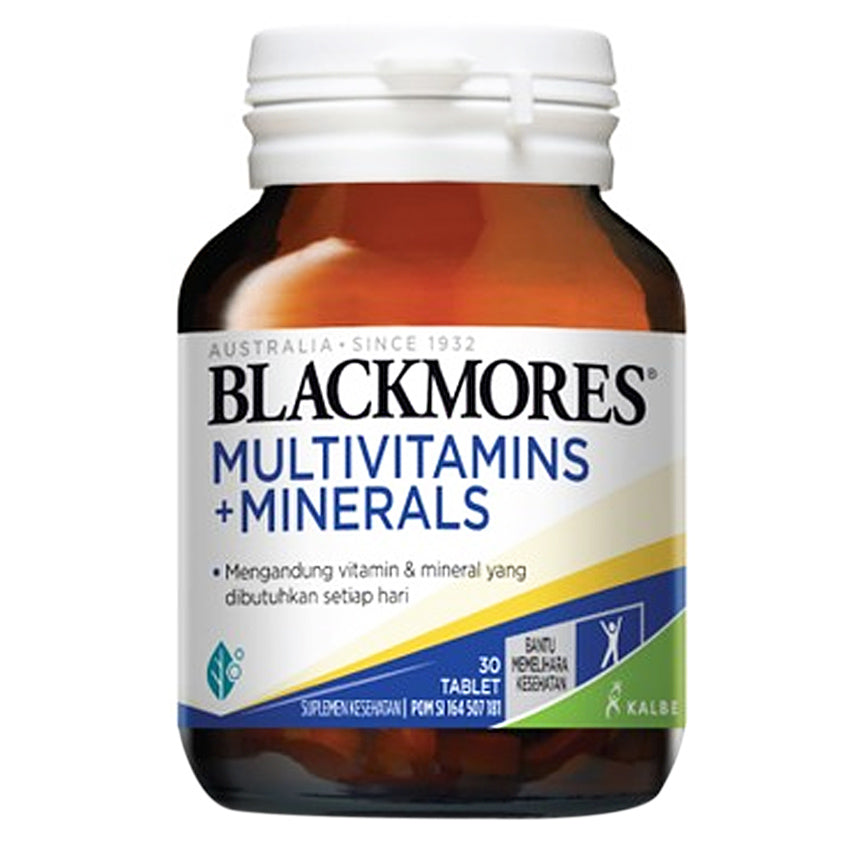 Gambar Blackmores Multivitamins & Minerals - 30 Tablet Suplemen Kesehatan