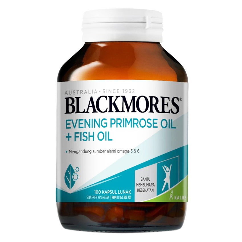 Gambar Blackmores Evening Primrose Oil & Fish Oil - 100 Softgels Suplemen Kesehatan