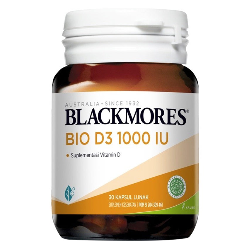Gambar Blackmores Bio D3 1000 IU - 30 Softgels Jenis Suplemen Kesehatan