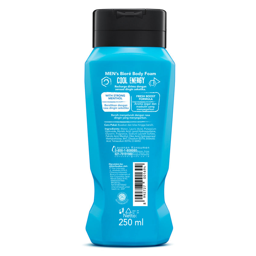Gambar Men's Biore Refreshing Cool Body Foam Bottle - 250 ml Jenis Perawatan Pria