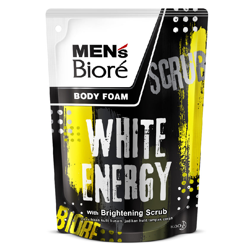 Gambar Men's Biore White Energy Body Foam Pouch - 450 ml Jenis Perawatan Pria