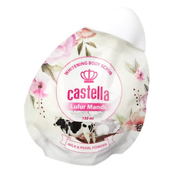 Gambar Castella Whitening Body Scrub Milk and Pearl Powder - 150 mL Perawatan Tubuh