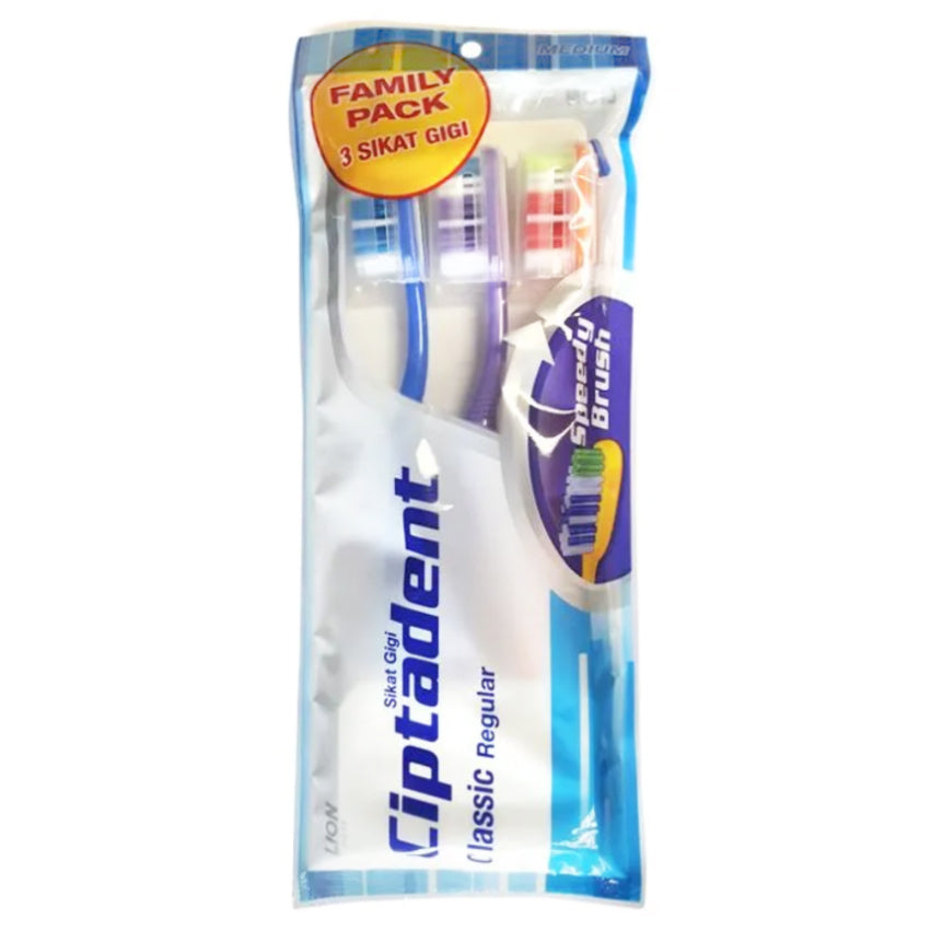 Gambar Ciptadent Classic Regular Medium Toothbrush - 3 Pcs Jenis Perawatan Mulut