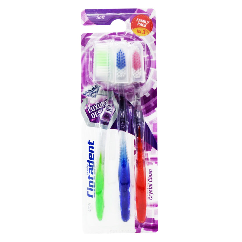 Jual Ciptadent Crystal Clean Soft Toothbrush - 3 Pcs Harga Terbaik ...