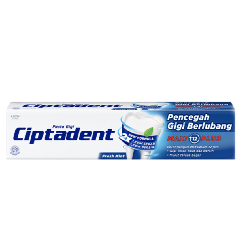 Gambar Ciptadent Maxi 12 Plus Fresh Mint Toothpaste - 225 gr Jenis Perawatan Mulut