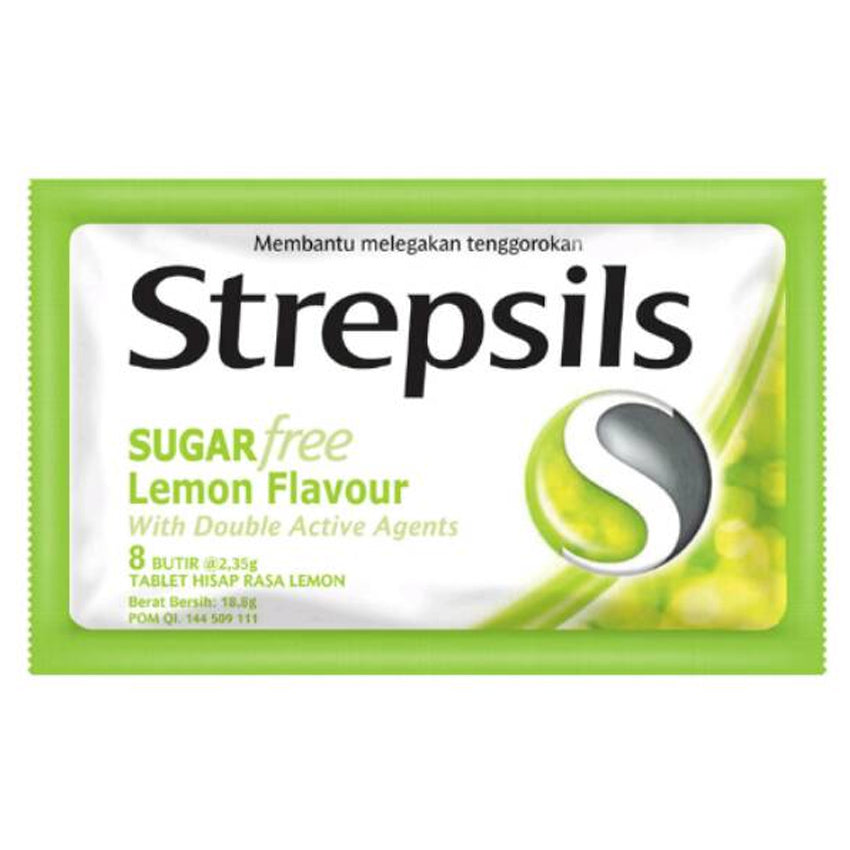 Strepsils Lemon 8 Butir - 4 Pcs