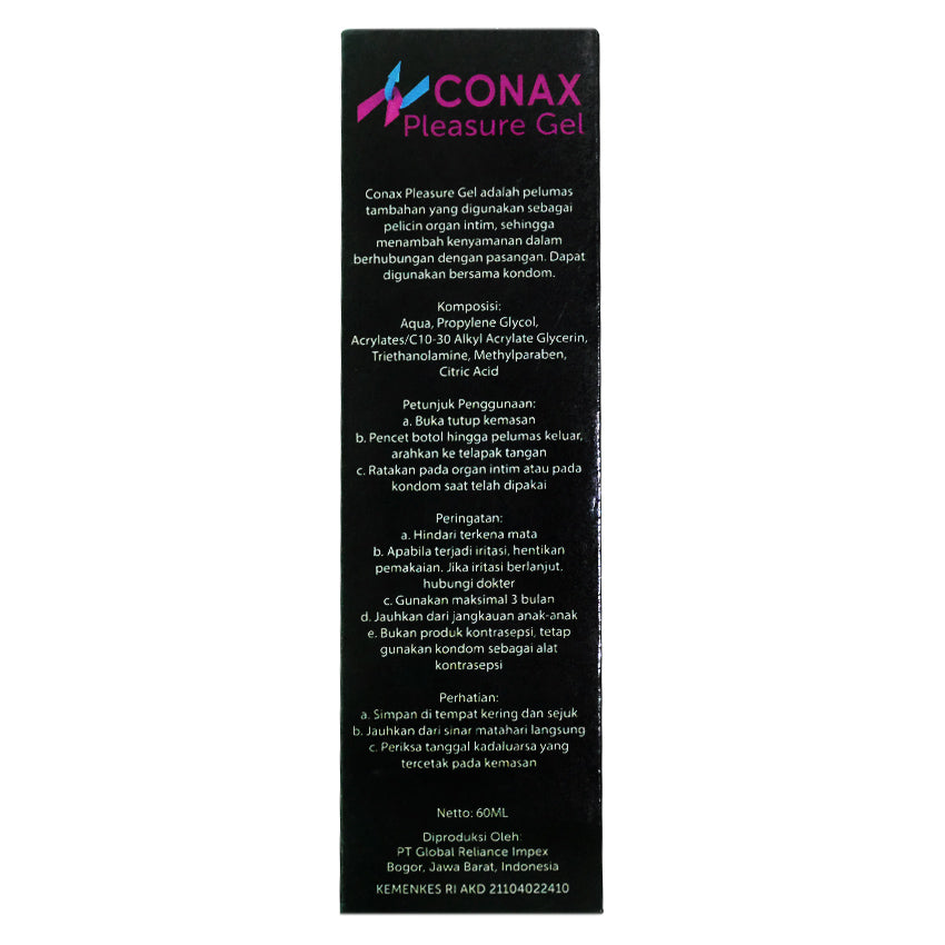 Gambar Conax Long Lasting Pleasure Gel - 60 mL Lubricant
