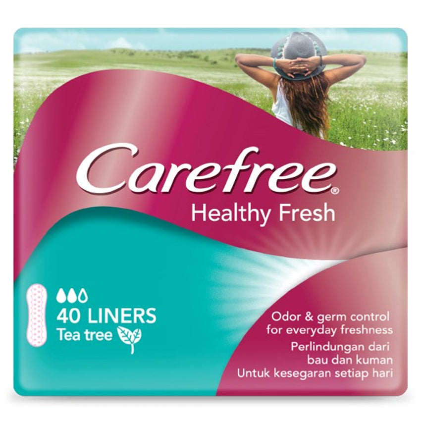 Carefree Healthy Fresh Unscented Panty Liner - 40 Pads