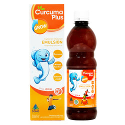 Gambar Curcuma Plus Grow Elmusion Rasa Jeruk - 400 mL Suplemen Kesehatan