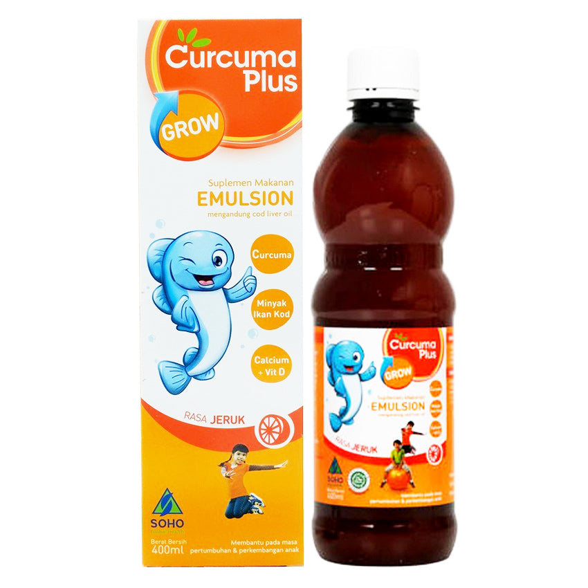 Curcuma Plus Grow Elmusion Rasa Jeruk - 400 mL