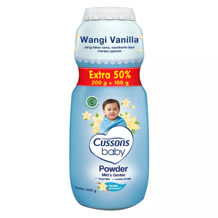 Cussons Baby Powder Mild & Gentle Extra Fill - 200+100 gr