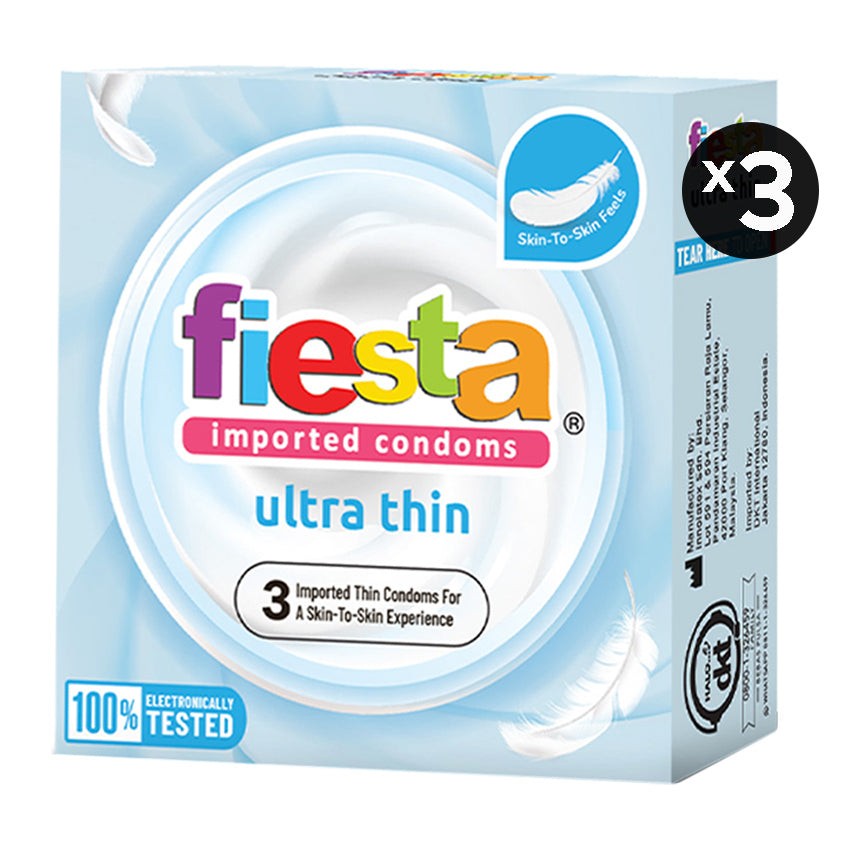 Gambar Fiesta Kondom Ultra Thin - 3 pcs (3 Box) Kondom