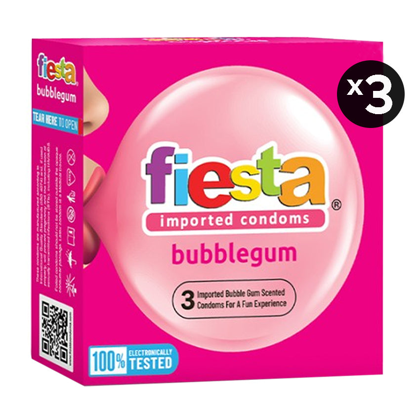 Fiesta Kondom Bubble Gum - 3 pcs (3 Box)