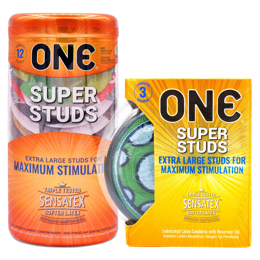 ONE? Kondom Super Studs 12 Pcs + 3 Pcs