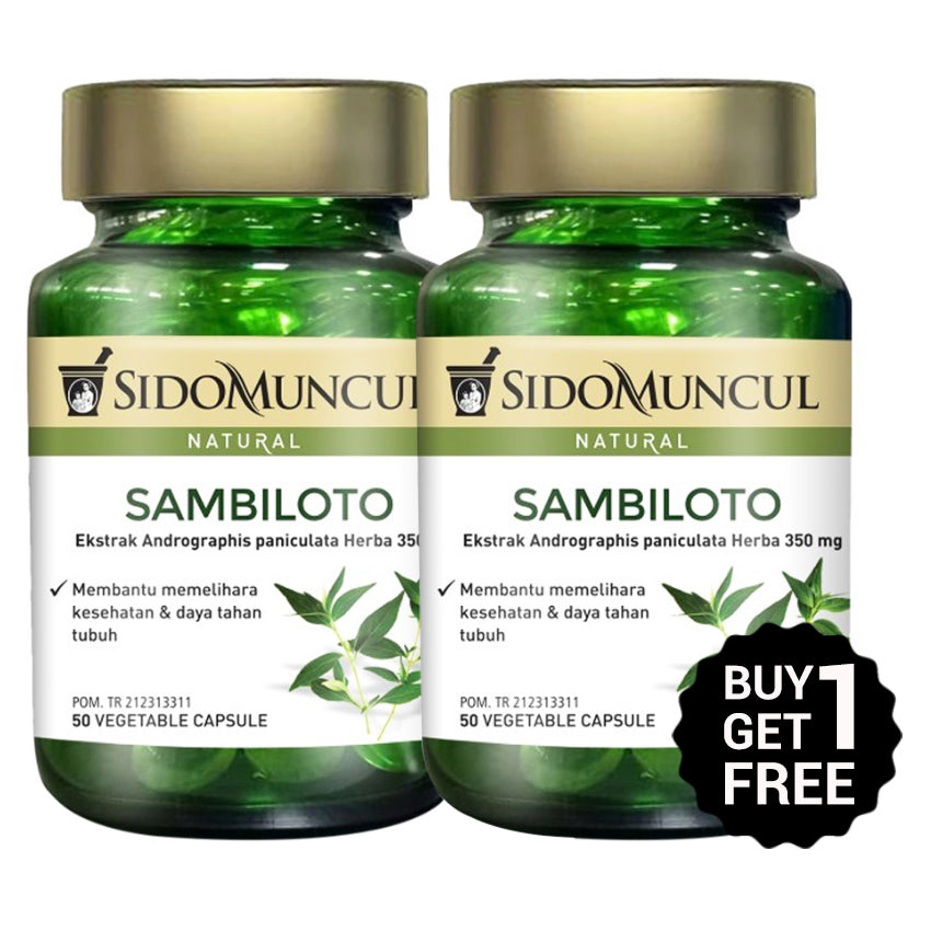 Sidomuncul Natural Extrak Daun Sambiloto - 50 Kapsul - BUY 1 GET 1 FREE