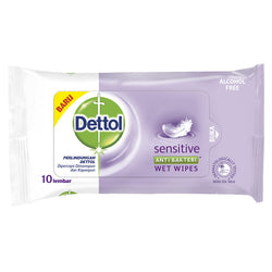 Gambar Dettol Sensitive Wipes - 10 Sheets Perawatan Tubuh