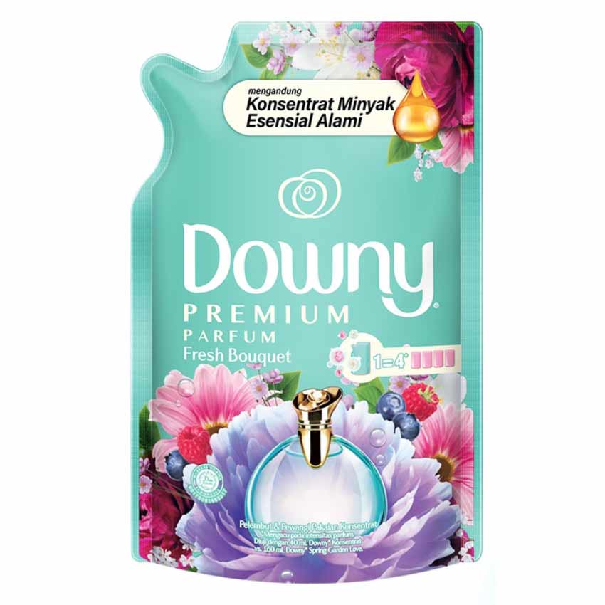 Gambar Downy Fresh Bouquet Pewangi & Pelembut Pakaian Passion Pouch - 550 mL Jenis Perlengkapan Rumah