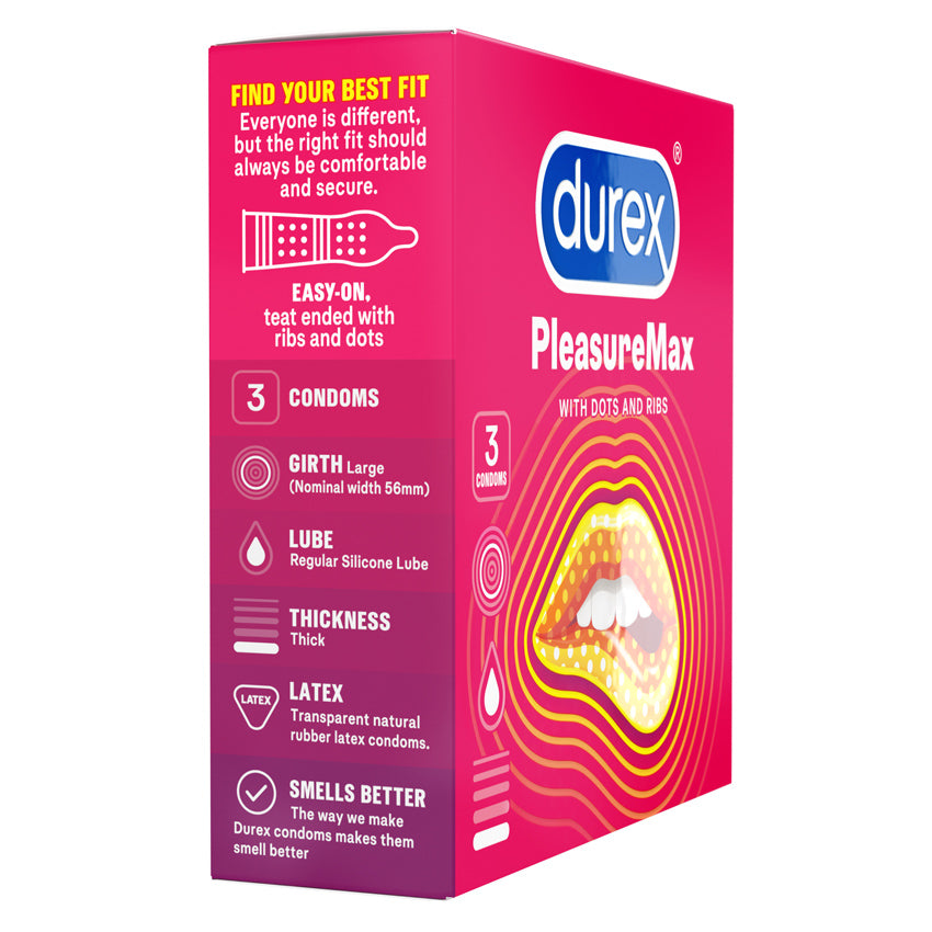 Durex Kondom Pleasuremax - 3 Pcs