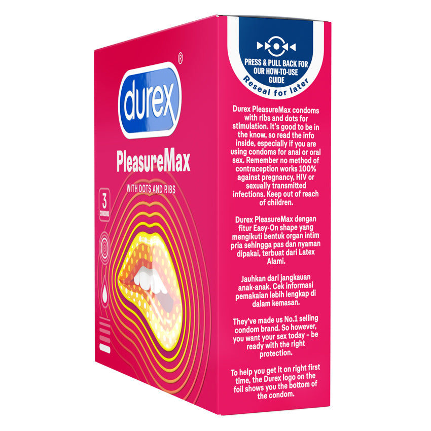 Gambar Durex Kondom Pleasuremax - 3 Pcs Kondom