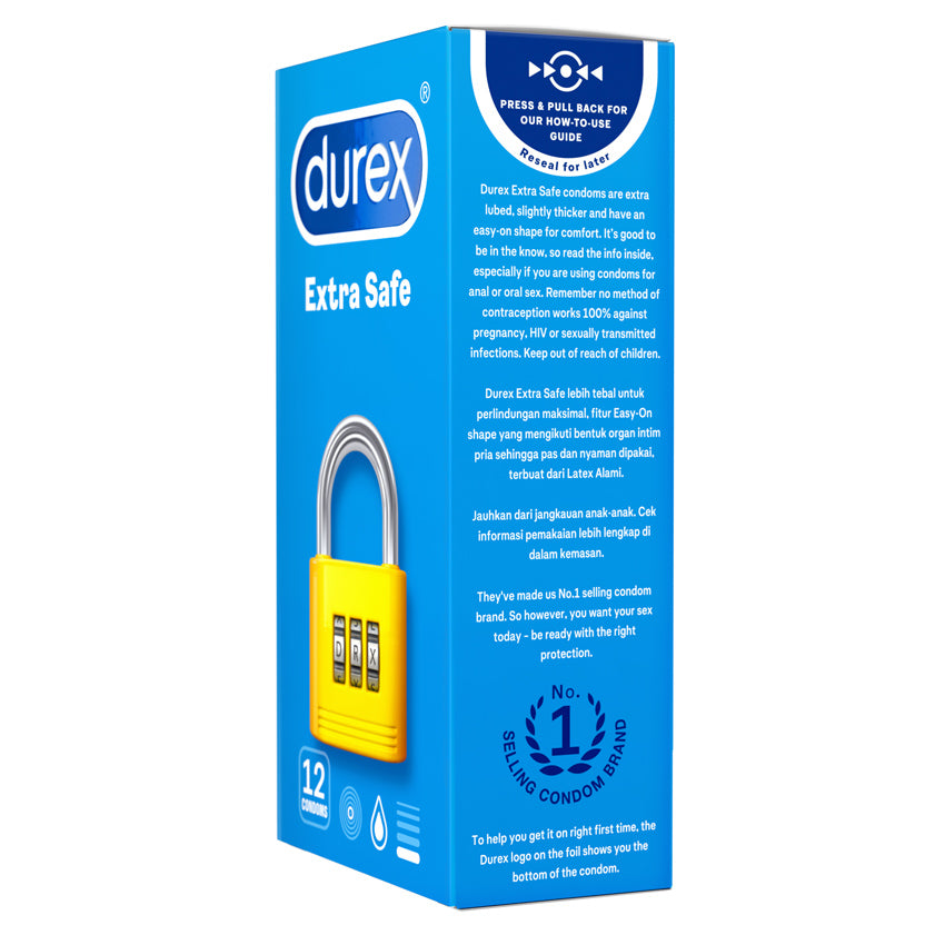 Durex Kondom Extra Safe - 12 Pcs