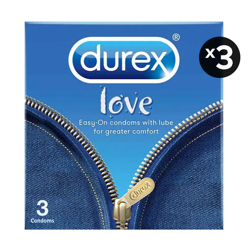 Kondom Durex Love Jeans 3 Pcs (3 Box) - Kondom Extra Lubricant