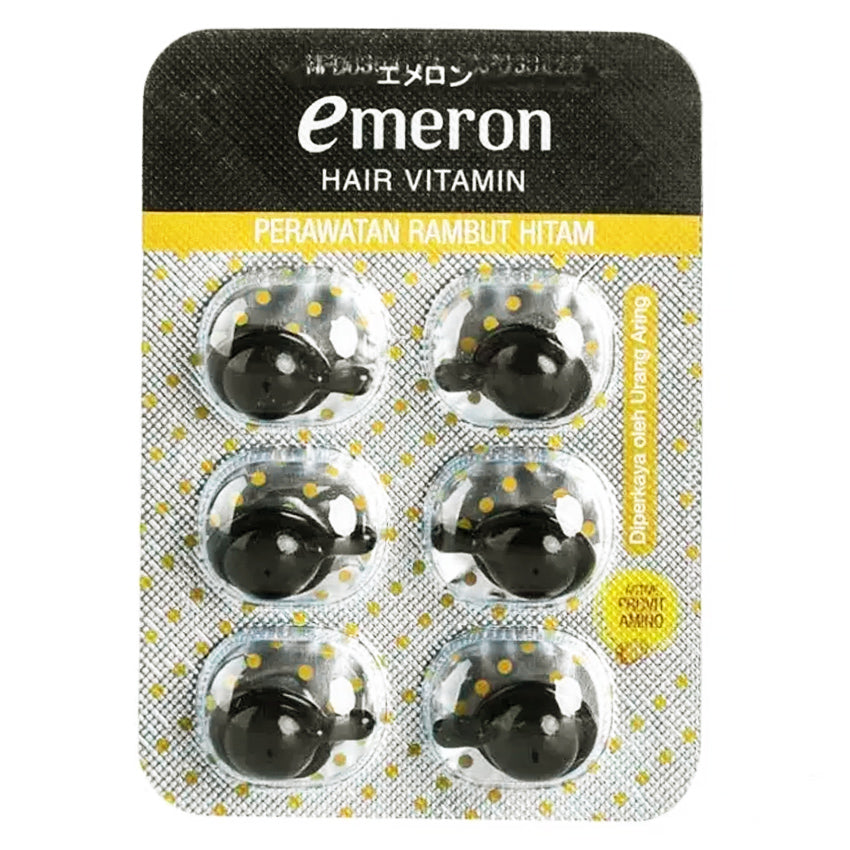 Emeron Black & Shine Hair Vitamin - 6 Pcs