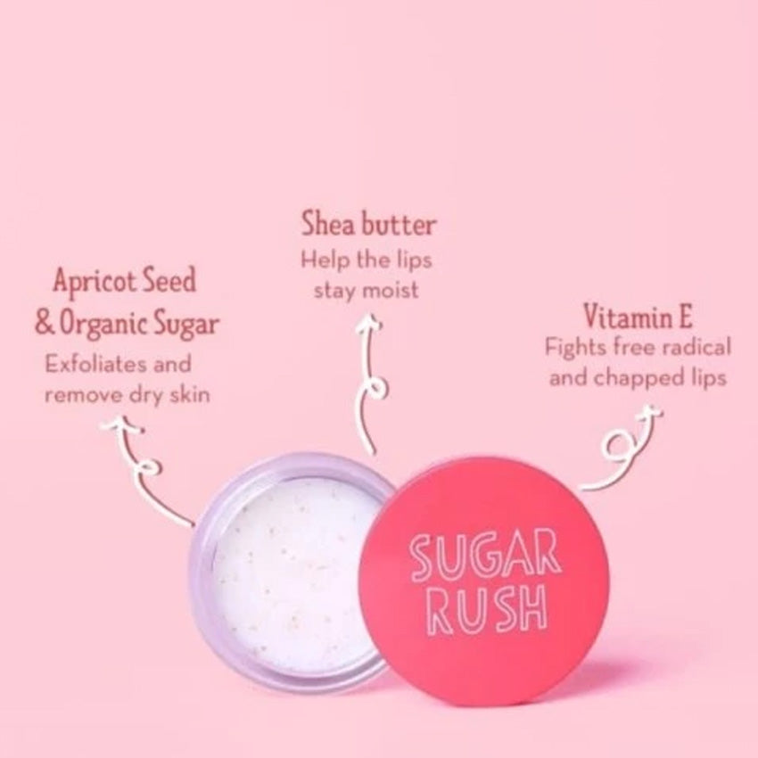 Gambar Emina Lip Scrub Sugar Rush - 4.2 gr Perawatan Wajah
