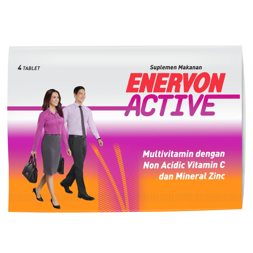 Gambar Enervon Active Multivitamin - 4 Tablet Jenis Suplemen Kesehatan