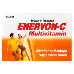 Gambar Enervon-C Multivitamin - 4 Tablet Suplemen Kesehatan