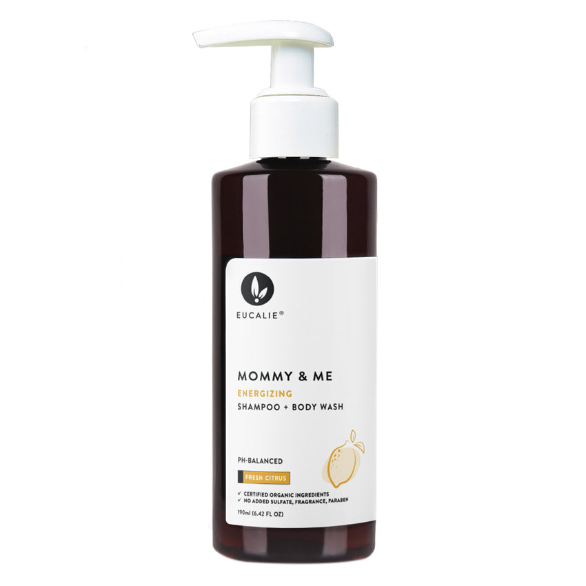 Eucalie Mommy & Me Organic Energizing Shampoo & Body Wash - 190 mL