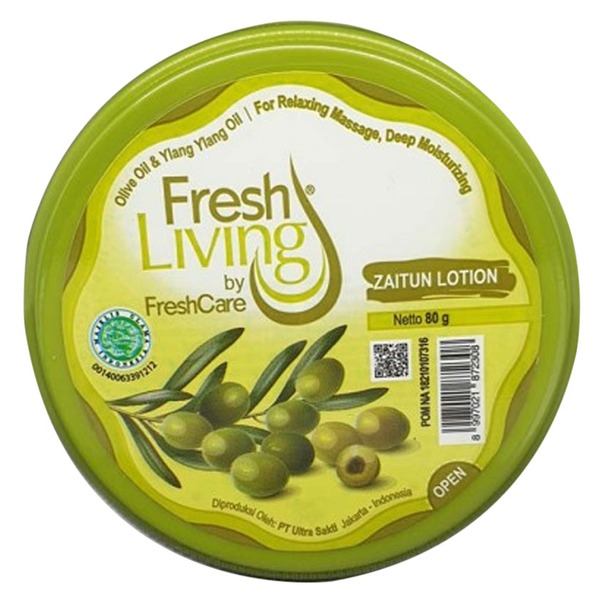 Gambar FreshLiving Zaitun Lotion - 80 gr Jenis Perawatan Tubuh