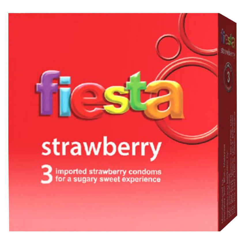Fiesta Kondom Strawberry 3 Pcs | Free Fiesta Kondom Delay 3 Pcs
