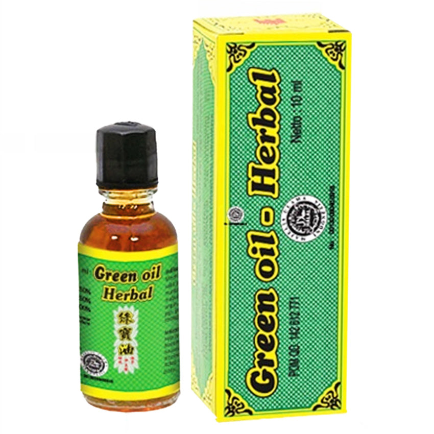 Gambar Green Oil Herbal Minyak Angin - 10 mL Suplemen Kesehatan