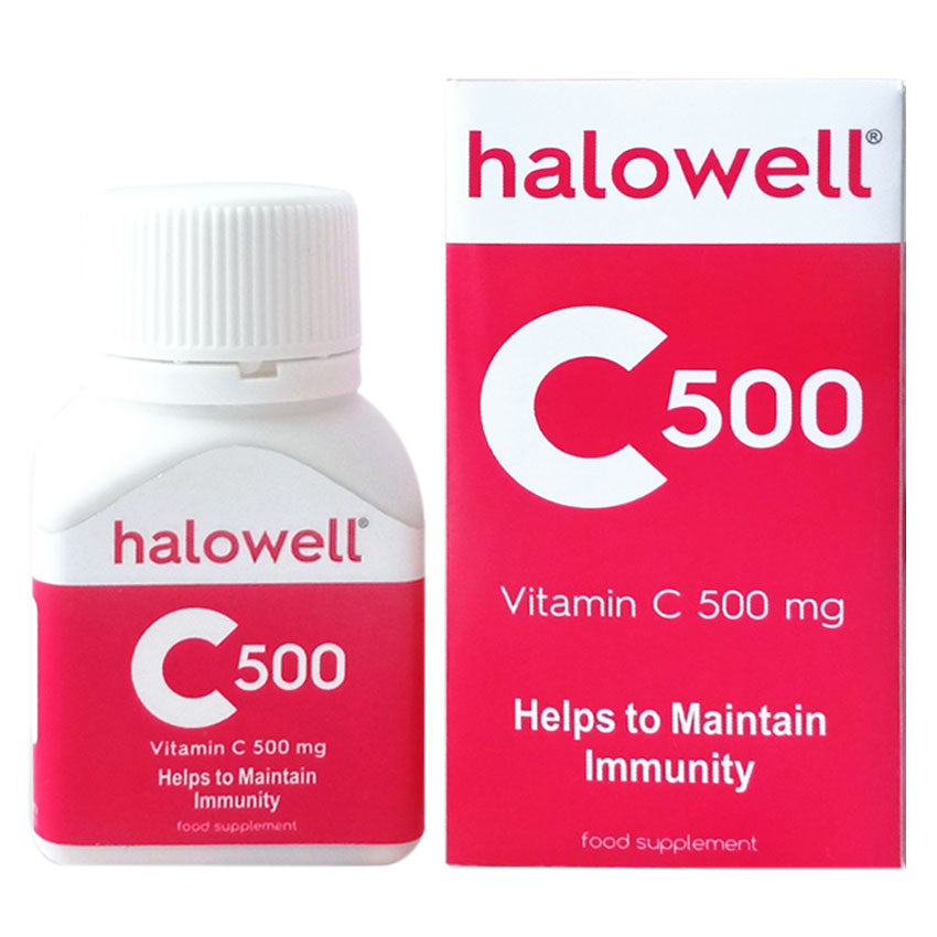 Gambar Halowell Vitamin C 500 mg - 30 Kaplet Suplemen Kesehatan