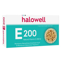 Gambar Halowell Vitamin E 200 IU - 12 Kapsul Suplemen Kesehatan
