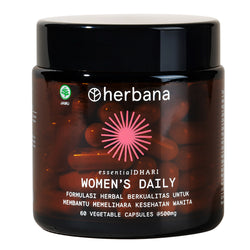 Gambar Herbana Essential Dhari Women's Daily - 60 Kapsul Suplemen Kesehatan