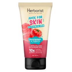 Gambar Herborist Juice for Skin Exfoliating Gel Scrub Raspberry Tomato - 150 gr Perawatan Tubuh