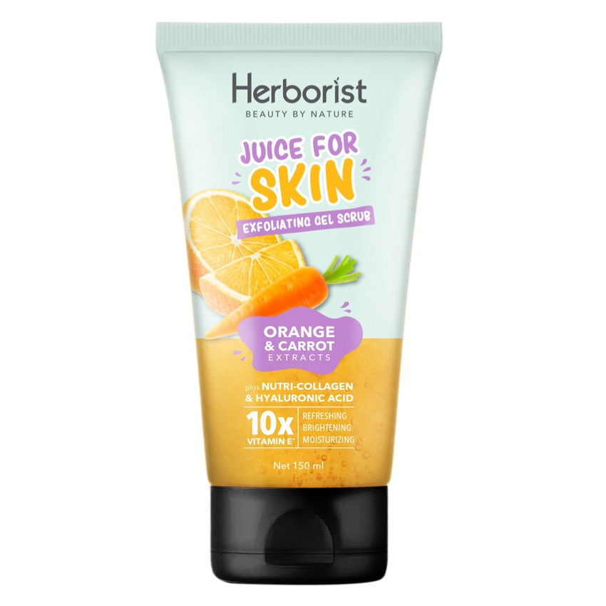 Herborist Juice for Skin Exfoliating Gel Scrub Orange Carrot - 150 gr