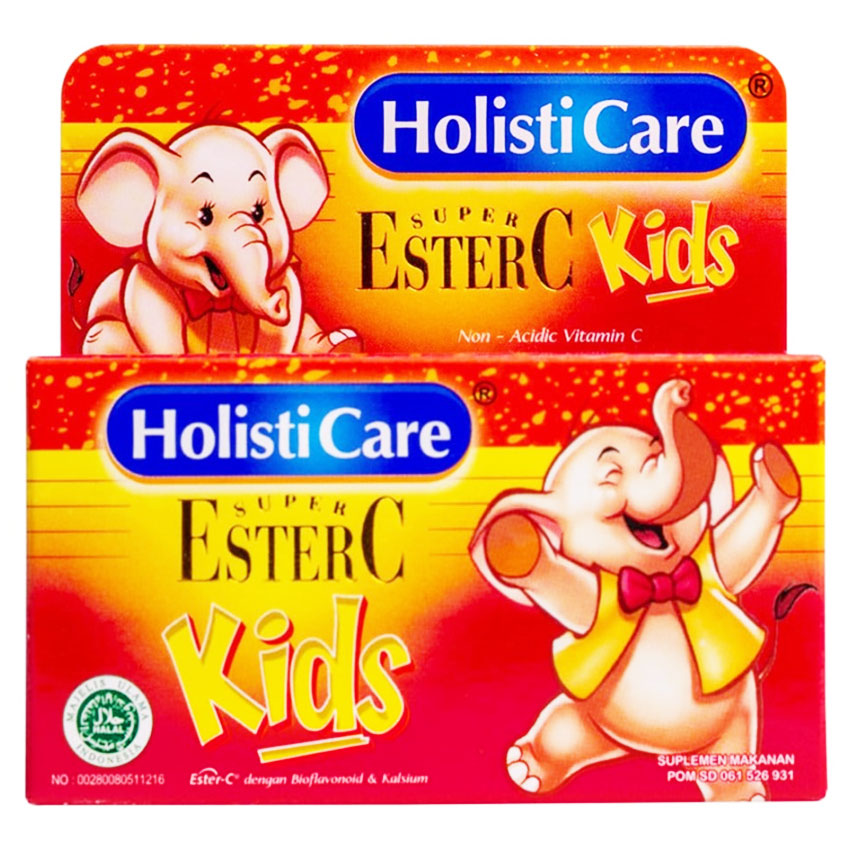 Gambar Holisticare EsterC Kids - 30 Tablet Jenis Suplemen Kesehatan