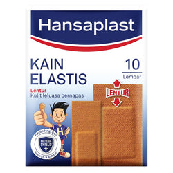 Gambar Hansaplast Kain Elastis Plaster Luka Reguler Mix - 10 Sheets Suplemen Kesehatan