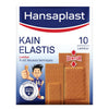 Hansaplast Kain Elastis Plaster Luka Reguler Mix - 10 Sheets