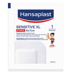 Gambar Hansaplast Sensitive Steril 6x7 cm - 5 Sheets Suplemen Kesehatan