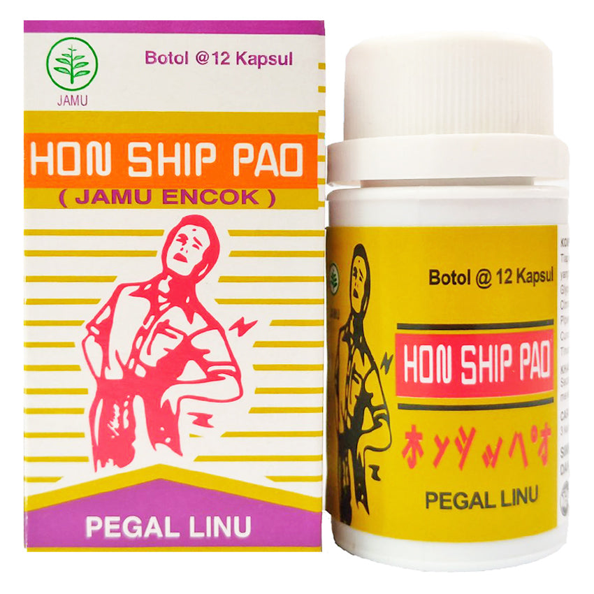 Gambar Hon Ship Pao 580 mg Botol - 12 Kapsul Suplemen Kesehatan