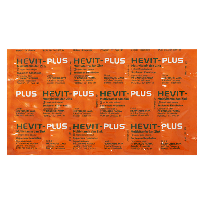 Hevit Plus Multivitamin & Zink - 10 Kaplet