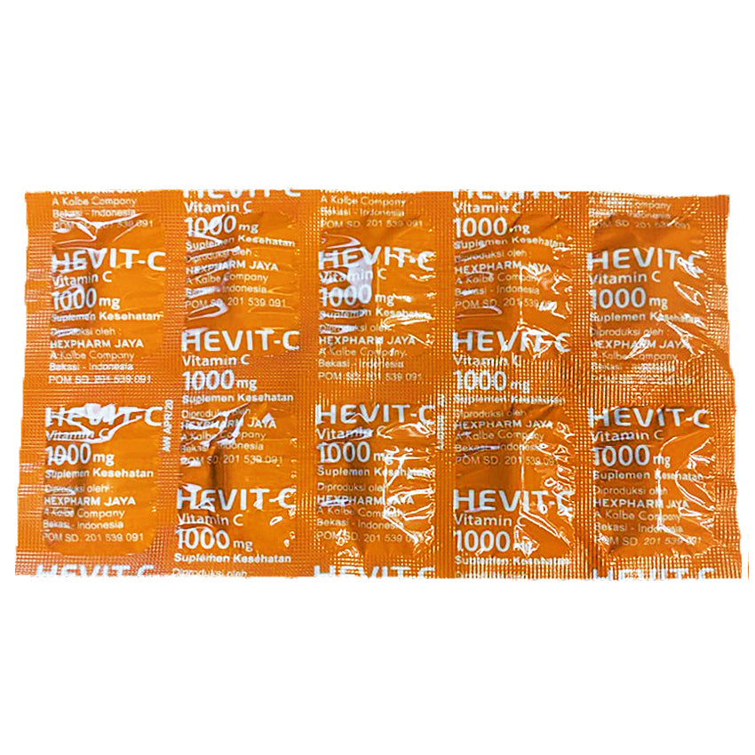 Gambar Hevit-C Vitamin C 1000 mg - 10 Kaplet Jenis Suplemen Kesehatan