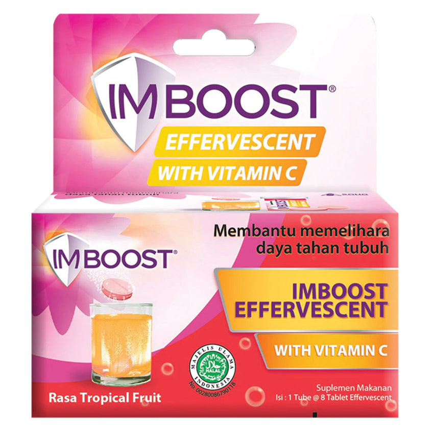 Imboost Effervescent Rasa Tropical Fruit - 8 Tablet