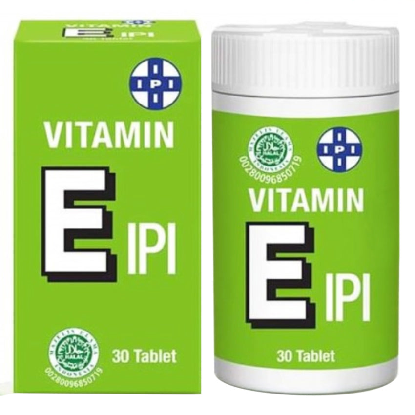 Gambar IPI Vitamin E 50 mg - 30 Tablet Jenis Suplemen Kesehatan